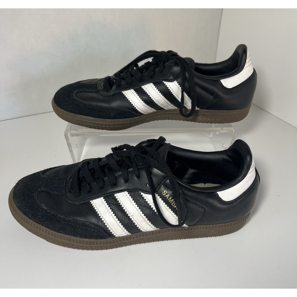Adidas Samba OG Classic Soccer Shoe Black Leather Suede - Size 5